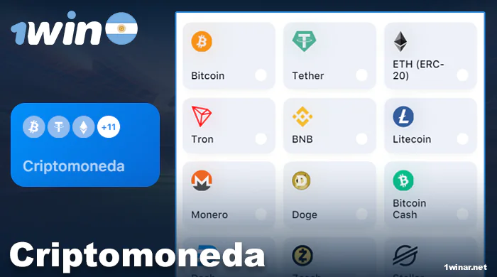 Criptoactivos en 1win