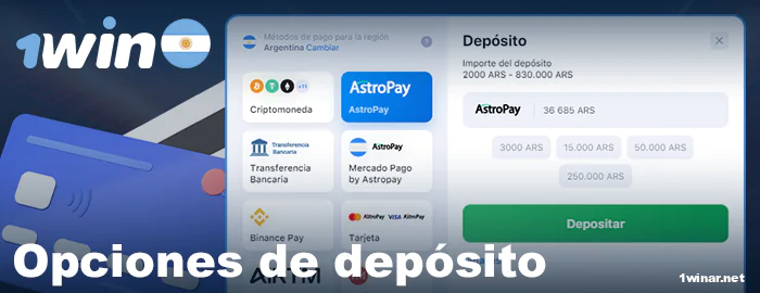 Métodos de ingreso en 1win