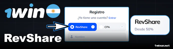 Método RevShare para los jugadores de 1win Argentina