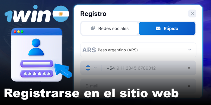 Crear cuenta en 1win