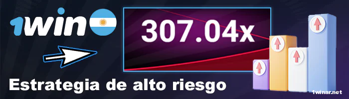 Estrategia de alto riesgo en Aviator