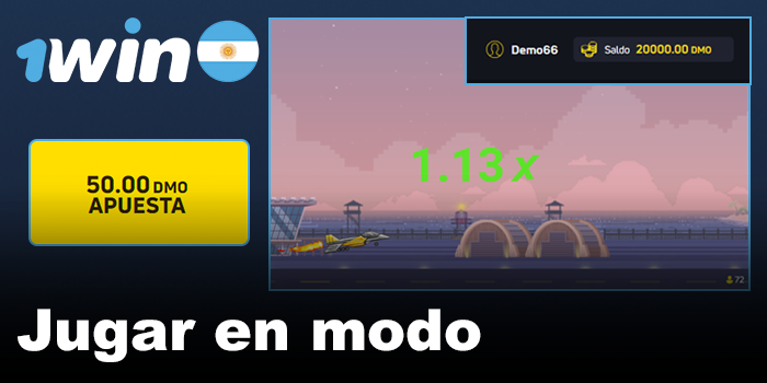 Modo Demo en 1win JetX