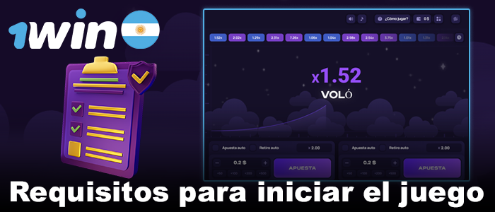 Requisitos para empezar Lucky Jet