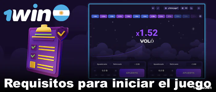 Requisitos para empezar Lucky Jet