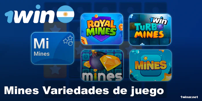 Tipos de juegos Mines en 1win