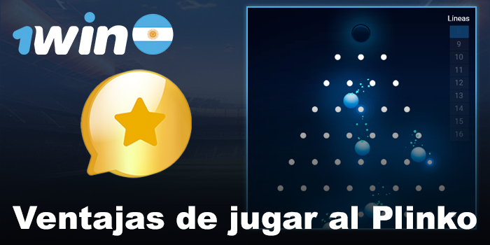 Beneficios de jugar Plinko en 1win