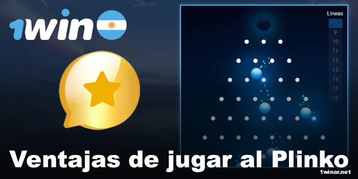 Beneficios de jugar Plinko en 1win