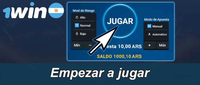 Haga una apuesta y empiece a jugar