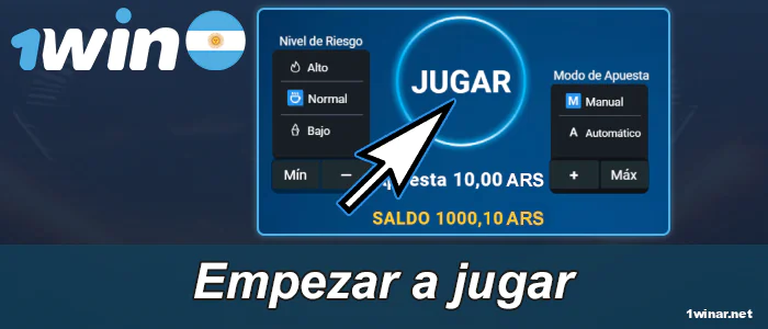 Haga una apuesta y empiece a jugar