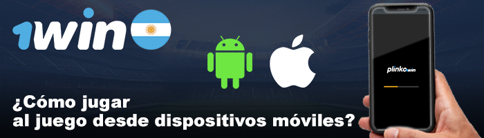 Instrucciones para jugar Plinko en 1win desde móviles