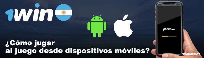 Instrucciones para jugar Plinko en 1win desde móviles