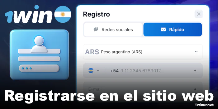 Registro en el sitio de 1win