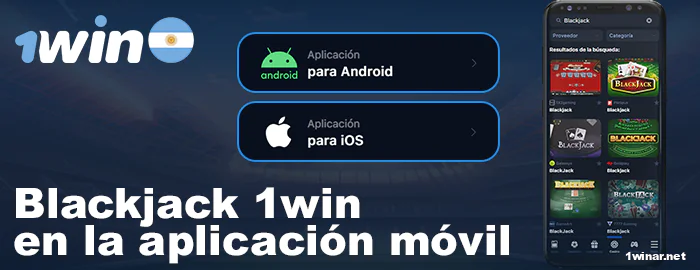 1win Blackjack in-app
