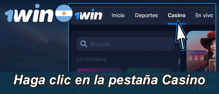 Abrir la página del Casino en línea