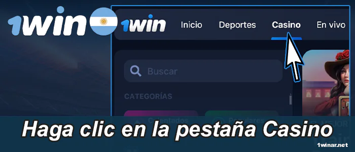 Abrir la página del Casino en línea