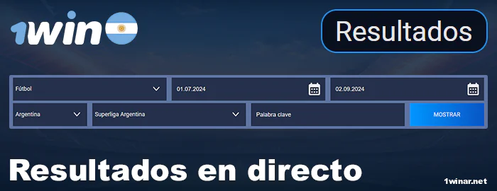 Resultados de 1win Live
