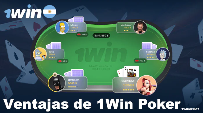 Las ventajas del póquer en 1win
