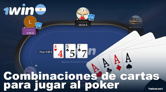 Combinaciones de cartas en el póquer