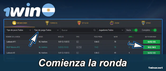 Prepárate para el juego, cuando todo el mundo esté listo - comenzará la ronda