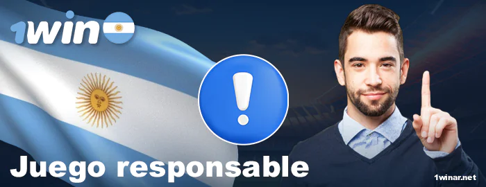 Juego responsable en 1win Argentina