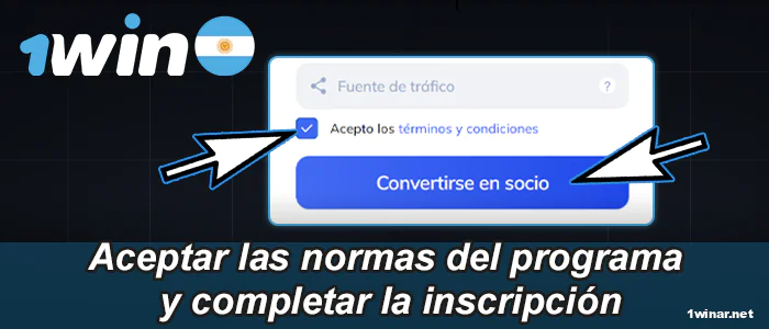 Completa tu registro en 1win Argentina