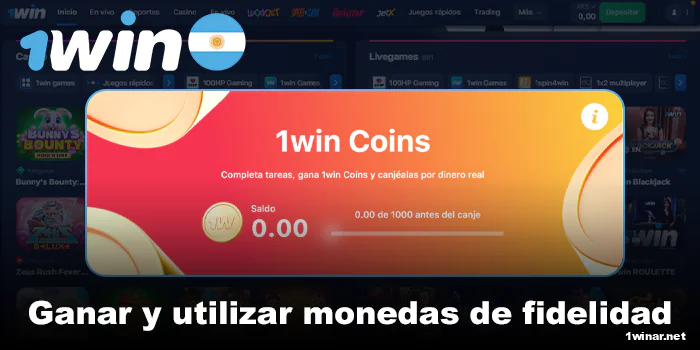 Cómo utilizar las monedas en 1win AR