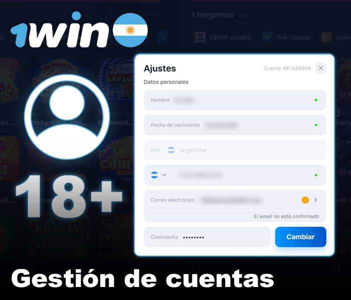 Reglas de registro en 1win AR