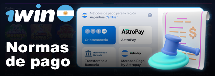 Reglas de depósito y retiro en 1win Argentina